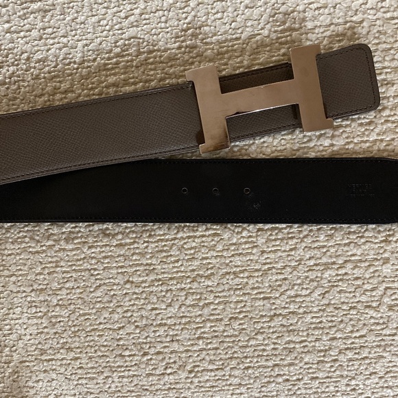 Hermès belt with silver buckle - Picture 1 of 6
